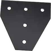 MUCKLILY 5 Aluminum Alloy T Shape Joining Plate for Linear Extrusion Device Compatible with Groove Linear Guides Easy Installation Black