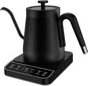 Electric Gooseneck Kettle, ±1℉ Temperature Control One Click 197℉ Pour over Kett