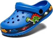 FolHaoth Little Kids Clogs Cute Cartoon Boys Girls Garden Clogs Toddlers Non-Slip Breathable Slides Sandals Children Lightweight Slip-on Beach Pool Shower Slippers
