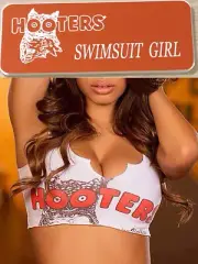 ~NEW~ HOOTERS Girl Uniform Pin Dress Up Fun Collectible NAME TAG SWIMSUIT GIRL