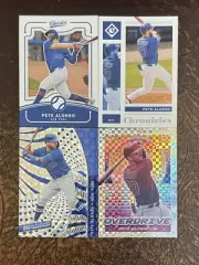 Pete Alonso - 2021 Chronicles Lot x 4 - Revolution Groove + Overdrive Checker
