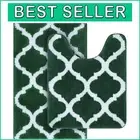 Luxurious 2-Piece Non-Slip Microfiber Bathroom Rug Set - Machine Washable