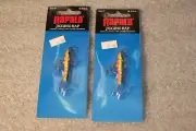 2 RAPALA JIGGING RAP LURES GHP W5 NEW IN PACKS YELLOW PERCH