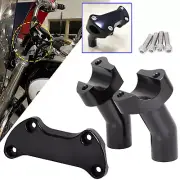 3.5" Risers 1" Handlebar Top Clamp For Harley Softail FXST V-Rod Super Glide 883