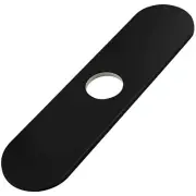 Matte Black Faucet Plate, Sink Hole Cover, Faucet Deck Plate Round 10" Bathro...