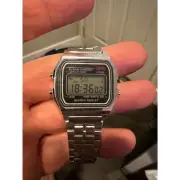 Silver Digital Watch - like Casio - Alarm chrono - stopwatch
