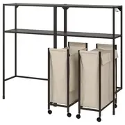 ENHET storage combination, anthracite, 160x30x129 cm