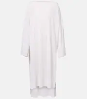 [Alaia] Alaïa Linen and silk kaftan AU 18 white