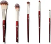 BK BEAUTY - PRECISION BRUSH COLLECTION (5PC) - Professional Makeup Brush Set for Bronzer, Blush, Contour, Powder & Eye Makeup | Premium Face Brushes for Flawless Application
