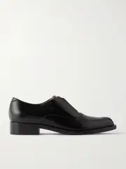 [Gianvito Rossi] Gianvito Rossi - Dover Glossed-leather Loafers - Black - IT40 IT 40 Black
