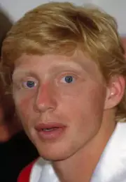 Boris Becker of West Germany during the Stella Artois Tennis Cham - Old Photo