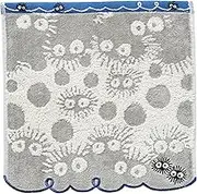 Marushin 1005002700 Hand Towel, Ghibli, My Neighbor Totoro, Kurosuke, 9.8 x 9.8 inches (25 x 25 cm), Mini Towel