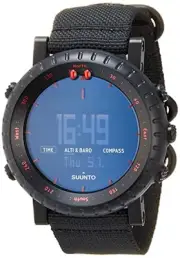 SUUNTO watch Core Black Red 3 ATM water resistant orientation SS023158000