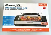 PowerXL SMG-01 Smokeless Grill Elite Indoor Electric Grill Surface NEW & SEALED