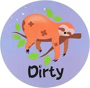 BIUDECO Reversible Dishwasher Indicator Double Sided Clean Dirty Sign for Kitchen Laundry Adhesive Water Resistant Flexible Label Essential Dishwasher