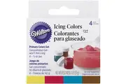 Cake Decorating Primary Icing Colour Set 4 Pack
