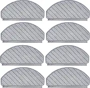 [Frexusuent] Mop Pads Accessories for ECOVACS DEEBOT T10 Plus, for Yeedi C12 Pro Plus Robotic Robot Vacuum, Washable and Reusable Microfiber Mop Pads Replacement Part (8Pcs)