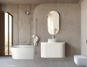 750mm Bondi Matte White Wall Hung Vanity and Tall Boy and Shaving Cabinet
