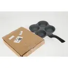 Pancake Pan Non-Stick Fried Egg Pan 4 Holes Frying Pan Pancakes Maker with WaPxn