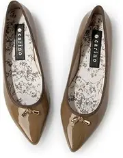 [MODE ET JACOMO carino] Women's CAWG42305 Ballet Shoes, Oak Enamel, 23.0 cm