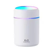 Car diffuser humidifier and air purifier LED light - type C powered - White