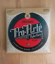 D'Addario EJ49 Pro-Arte Black Trebles Normal Tension Classical Guitar Strings