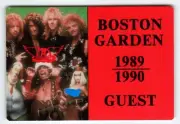 Aerosmith Pump Backstage Pass 1989 - 1990 Cloth Fabric Band Shot Boston Garden