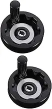 ULTECHNOVO 2 Pcs Machine Milling Inside Ripple Hand Wheel Handwheel Crank Foldable Revolving Handle for Lathe