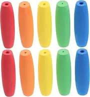 CORHAD 10pcs Ergonomic Crochet Hook Grip Handle Attachment Soft Eva Removable Knitting Needle Grips For Hooks Handle Grips For Crochet Hooks