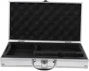 [GLSTOY] Aluminum Toolbox Hard Shell Carrying Case Tool Storage Box Briefcase for Men Locking Metal Case