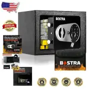 Compact Money Safe with Digital Keypad and Fireproof Protection for Home