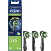 Oral-B Cross Action Electric Toothbrush Replacement Brush Heads, Black, 3 Count (Pack of 1)