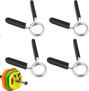 Pack of 4 Dumbbell Clasps, 28 mm Barbell Clamps Collar Clips Locking Quick Release for Dumbbells, Weightlifting, Dumbbell Attachment, Locks, Spring Clip, Dumbbell