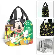 c1051 Mickey Minnie Mouse Christmas Children Lunch Bags School Insulated Lunch Bag Portable Cooler Tote Food tbd1051