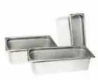 Winco SPJH-306 Steam Table Pan Third Size, 6" Deep, Stainless Steel Anti Jamming