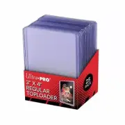 Ultra Pro Toploaders Clear Hard Card Rigid Sleeves 3"x4" (25-100 Sleeves)