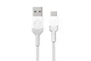 Bonelk USB-A to USB-C 1.2M Charge Sync Braided Cable For Phones Hubs PC White
