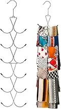 Scarf Hanger 2 Pack 24 Storages,Purse Hanger with 360 Swivel Hook,Scarf Organizer Scarf Hangers for Closet,for Scarves, Shawl,Belt,Purse & Baseball Cap