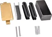 Kisangel Humbucker Pickup Covers and Baseplate for Style Electric Guitar Durable Cupronickel Slug Bobbins and Magnet High Performance Replacement Kit