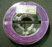 Beading cord 32 feet .6mm PURPLE braided nylon chinese knotting bead cord m019