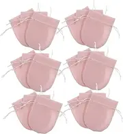 [JEWEDECO] 20pcs Jewelry Storage Bag Jewelry Drawstring Bag Drawstring Pouch Velvet Pouch Flannel Pink
