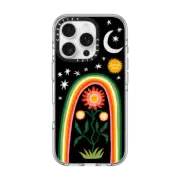 iPhone 16 Pro Clear Case MagSafe Compatible Midnight Rainbow