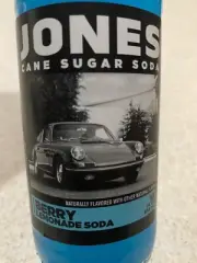 “Jones Soda” Bottle (Blue Berry Lemonade, 1 Bottle) Rare Porsche 911/912 Label!!