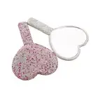 Hand Mirror Comfortable Grip Make-up Square Round Heart Shape Handheld Mirror