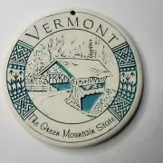 Bread Warmer/Trivet Seneca Ceramics Vermont "The Green Mountain State" 2004