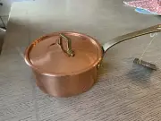 OLD DUTCH INTERNATIONAL ANTIQUE 2 QUART COPPER SAUCEPAN NEW WITHOUT BOX
