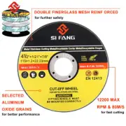 4.5" 115MM CUTTING DISCS WHEEL THIN CUT OFF BLADE ANGLE GRINDER METAL STEEL FLAP