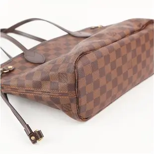 9成新【LV】經典棋盤格 Neverfull PM托特肩背手提包 展示品