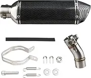 WATERWICH Motorcycle Muffler Compatible with Kawasaki Ninja 400 Z400 2018 2019 2020 2021 2022 2023