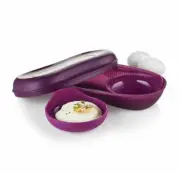 NEW TUPPERWARE Microwave Breakfast maker with inserts egg omelet oats meal prep